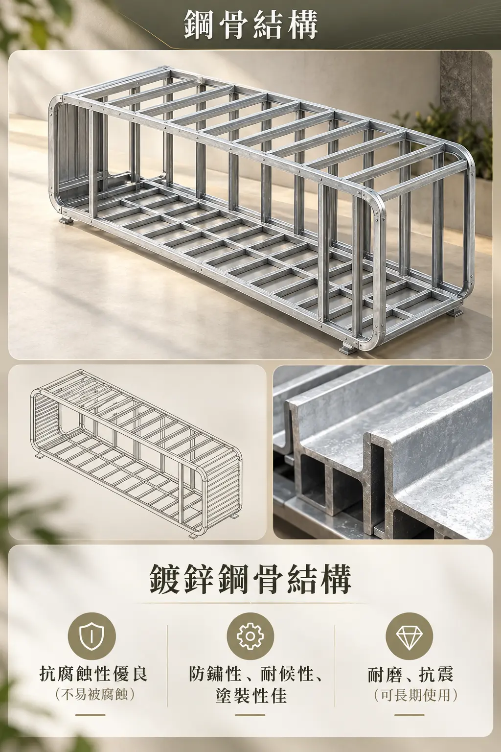 BBBOX 苹果舱钢骨结构示意