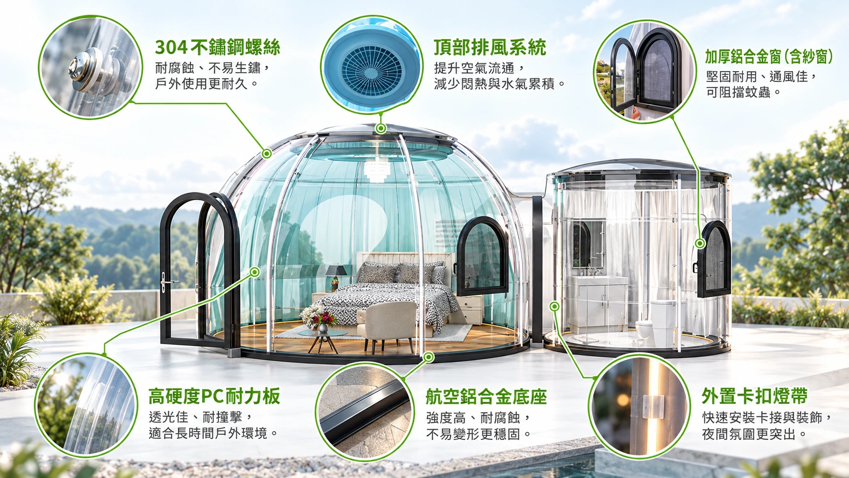 Astra Dome Star Dome Cabin Features Introduction Complete Picture